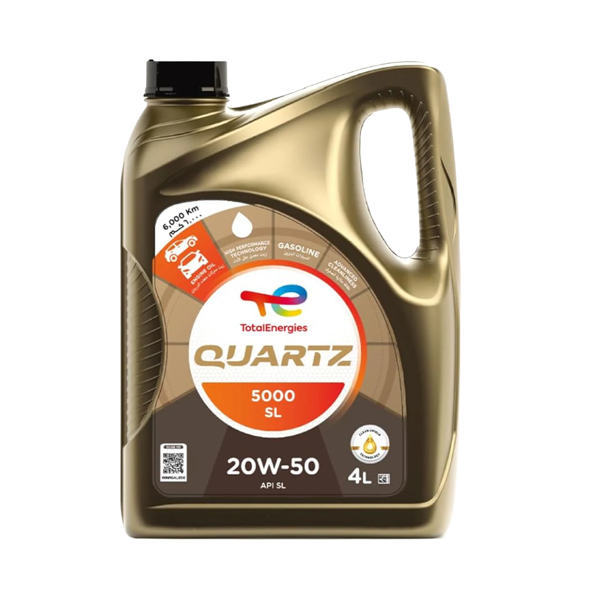 Total Quartz 5000 - 20W-50 - 4 L - 5000 km